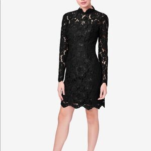 Betsey Johnson Navy Lace Long Sleeve Dress